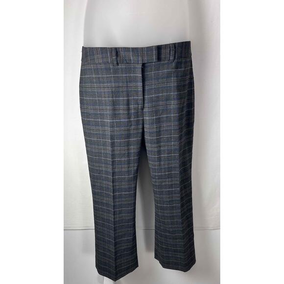 Antonio Melani Womens Plaid Wide Leg High Waisted Wool Pants Size 4 - Picture 1 of 5
